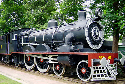 a train at the National Rail Museum in New Delhi