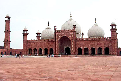 the Badshahi Mosque in Lahore