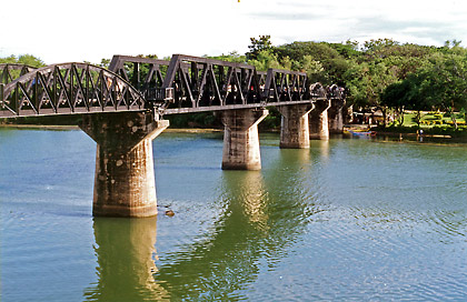 the Bridge Over the River Kwai, Kanchanaburi