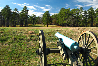a 6-pounder field gun at Petersburg National Battlefield Park, VA