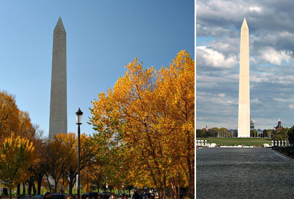 the Washington Memorial