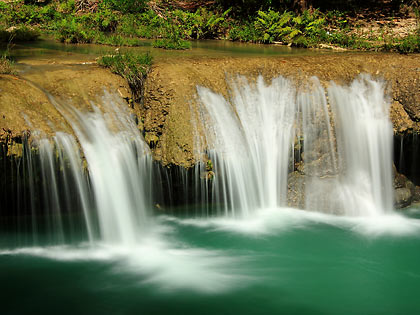 Cambugahay Falls in Lazi, Siquijor