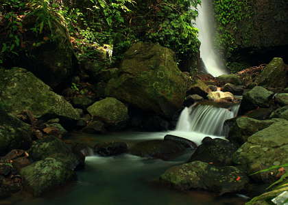 topmost falls and smaller cascades in Kalayaan