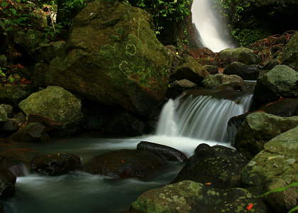 one the many small cascades along the stream leading from Kalayaan�s biggest falls